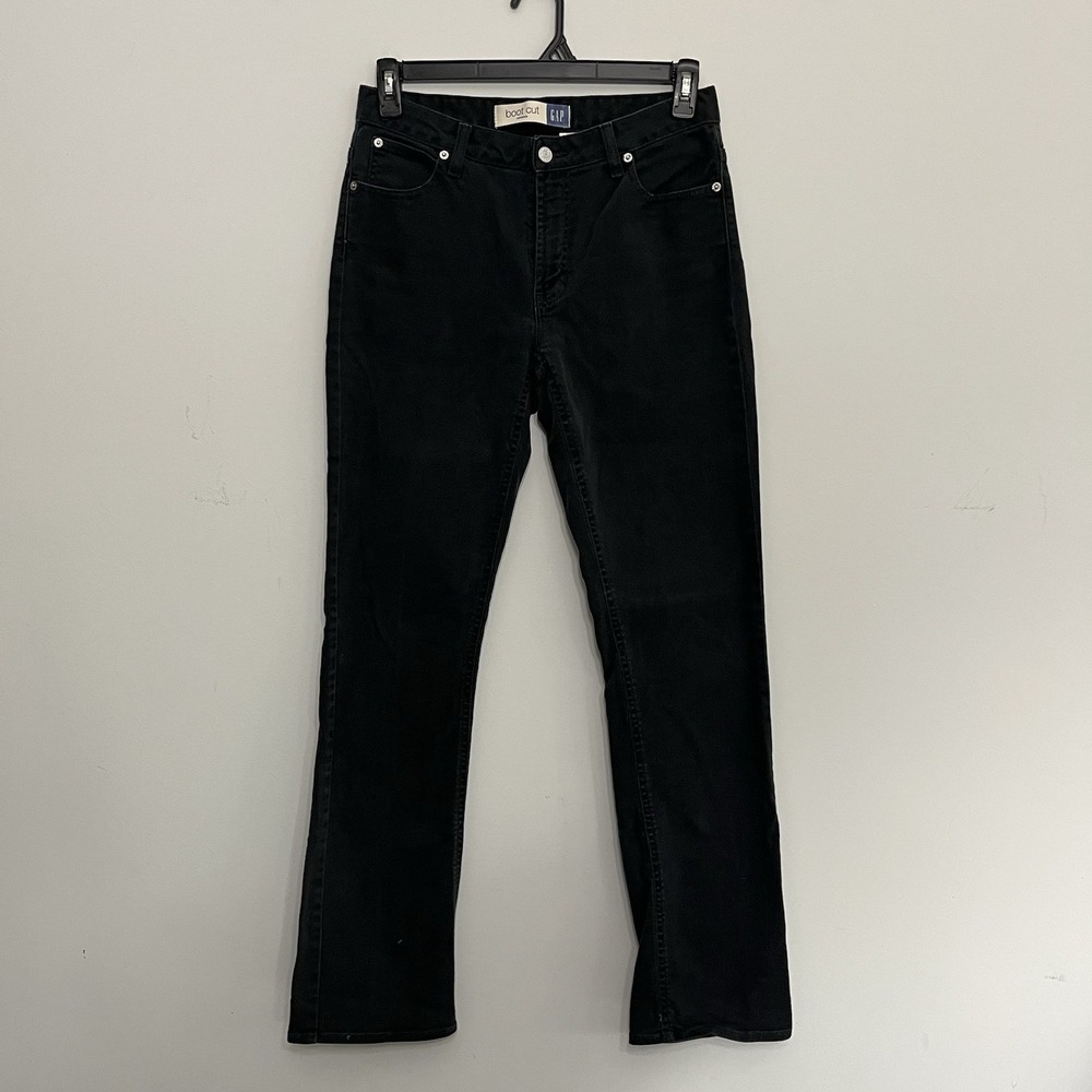 Gap Jeans Women's Size 8 Long Black Bootcut Stretch Denim